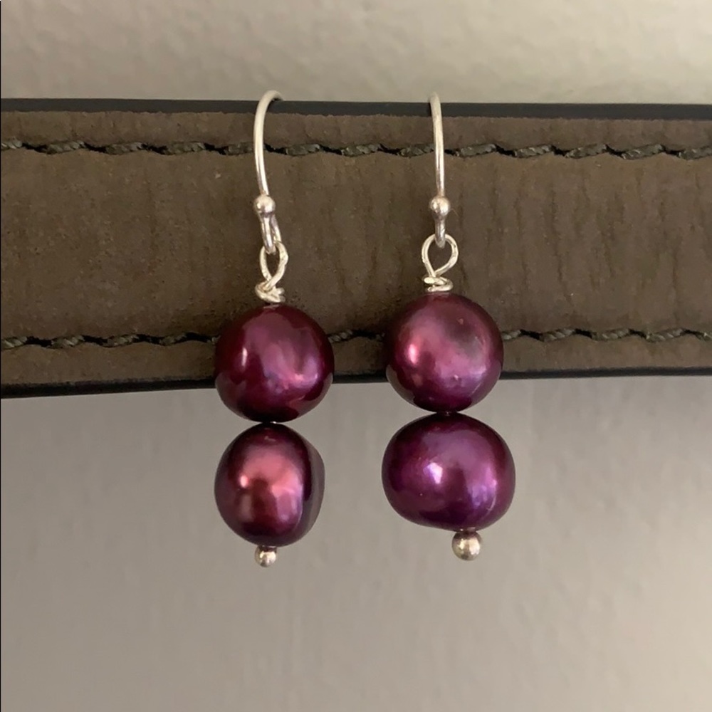 Silver 925 pearl earrings